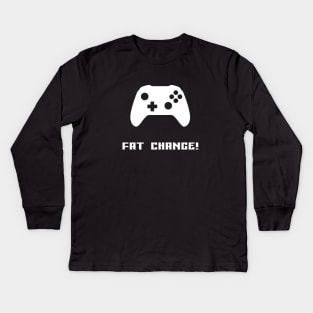 Fat Chance - Gamer and Gaming Design Kids Long Sleeve T-Shirt